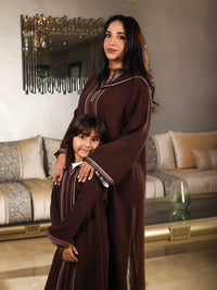 Jellaba 2 Pièces en Crêpe de Soie – Tahtia Satin de Soie | Maison Lunaris