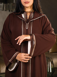 Jellaba 2 Pièces en Crêpe de Soie – Tahtia Satin de Soie | Maison Lunaris