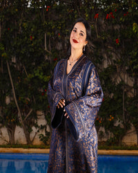 Caftan Bleu Majestueux – L’Élégance Intemporelle | Maison Lunaris