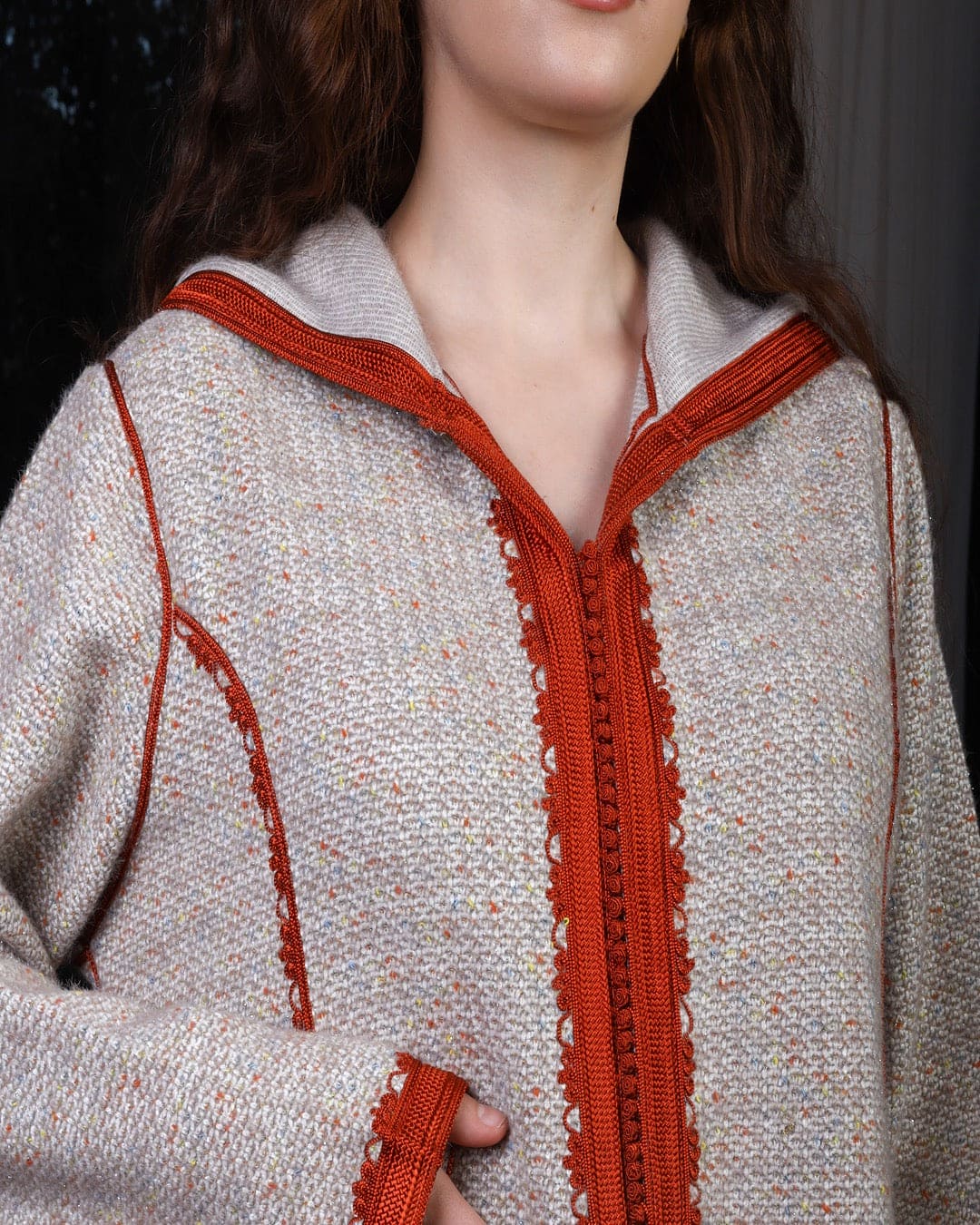 Jellaba en Cachemire – Douceur & Prestige | Maison Lunaris