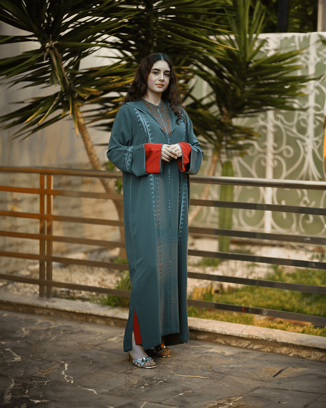 Jellaba Deux Pièces “Randa” – Élégance Raffinée | Maison Lunaris