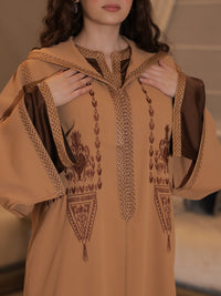 Jellaba Marron – 2 Pièces | Maison Lunaris