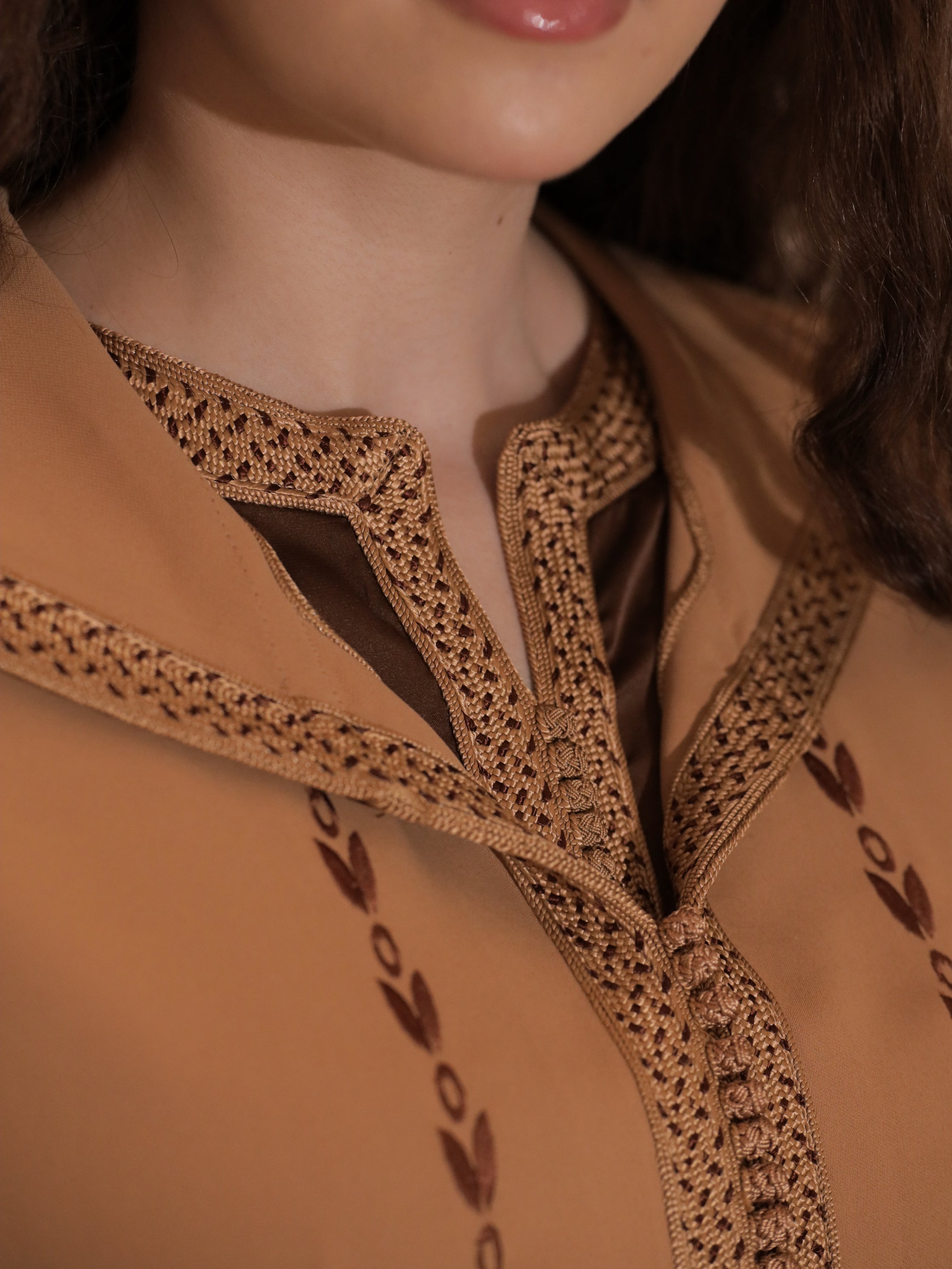 Jellaba Marron – 2 Pièces | Maison Lunaris