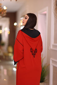 Duo Ensoleillé :Fusion de Jaune Éclatant et Rouge Brique