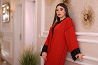 Duo Ensoleillé :Fusion de Jaune Éclatant et Rouge Brique