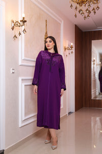 Djellaba Deux Pièces en Ibra Charkia, Tahtia Randa en Satin de Soie