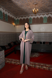 Ensemble Kimono Deux Pièces : Nuances Taupe à la Mode